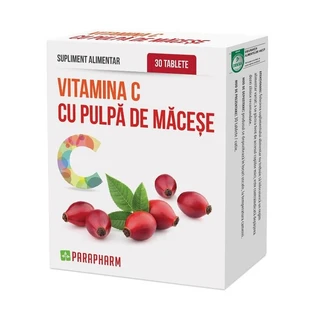 Vitamin C with macese pulp, 30 tablets, Parapharm