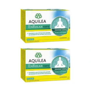 Aquilea Enrelax Forte 500 Mg Valeriaan + meidoorn + passiebloem, 2X30 tabletten