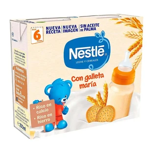 Nestlé Brik Milch & Cerealien 8 Cerealien mit Maria Biscuit, 2X250 g