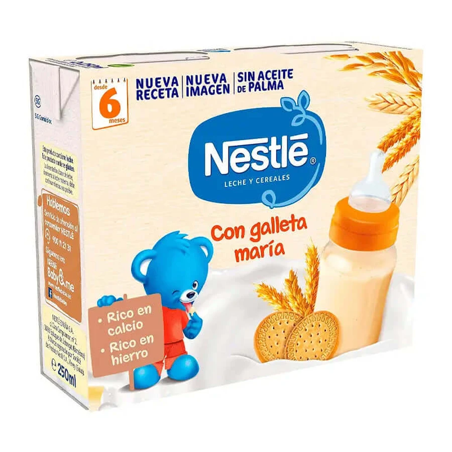 Nestlé Brik Milch & Cerealien 8 Cerealien mit Maria Biscuit, 2X250 g