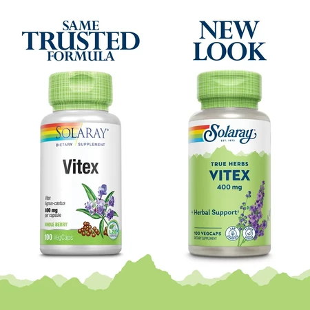 Vitex 400mg, 100 cápsulas, Solaray