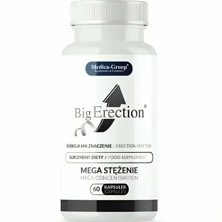 Medica Group Bigerection Complément alimentaire naturel pour la vitalité masculine et la performance intime, 60 gélules