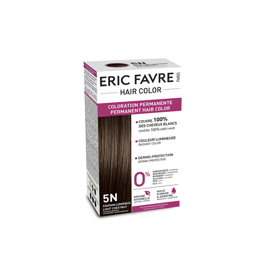 Cumpără Vopsea de păr nuanța 5N, Șaten Luminos, 130 ml, Eric Favre Vopsea de păr nuanța 5N, Șaten Luminos, 130 ml, Eric Favre