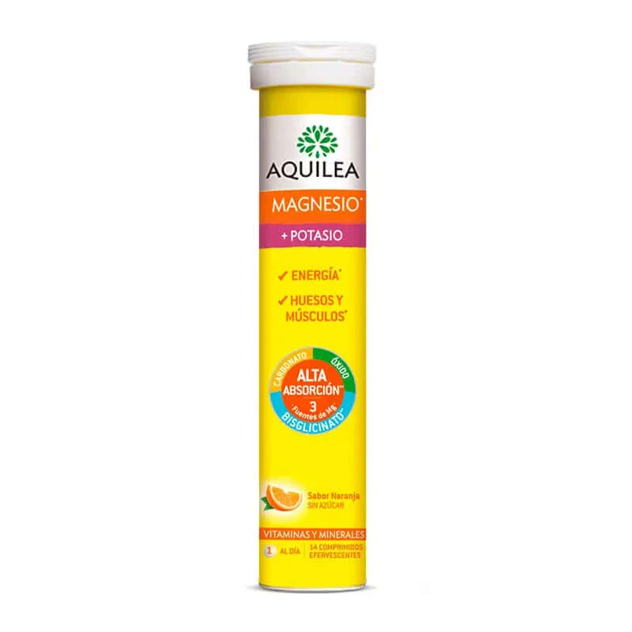 Aquilea Magnesium + Kalium bruistabletten, 14 tabletten