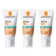 La Roche Posay Anthelios Triplo Color Cream Spf 50+ Sensitive Skin, 3 X 50 Ml