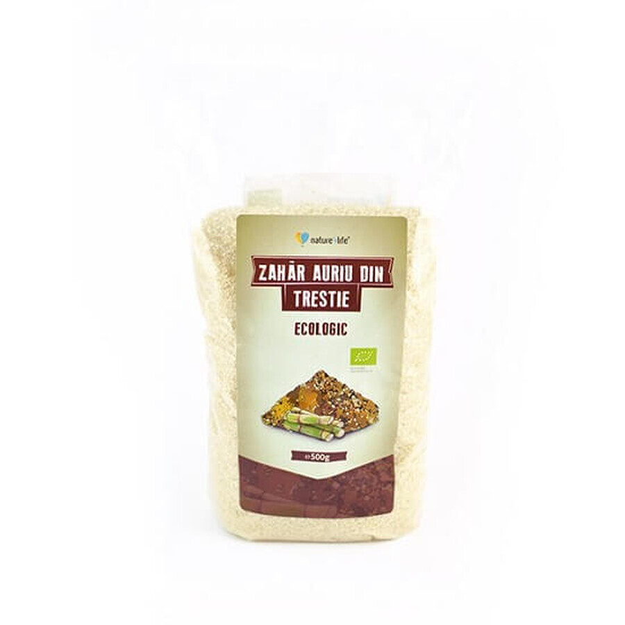 Cumpără Zahar auriu din trestie, 500g, Nature4life Zahar auriu din trestie, 500g, Nature4life