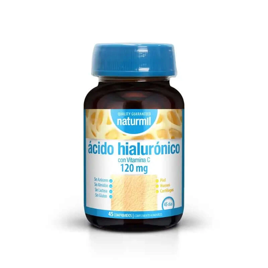 Acide hyaluronique Naturmil , 45 comprimés de 120 mg