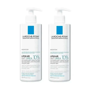 La Roche Posay Lipikar Lait Urea 10%, envase de 2 x 400 ml