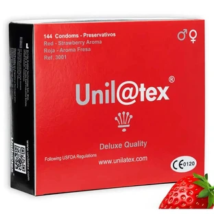Preservativos Unilatex Rojo/Paja Preservativos 144 unidades