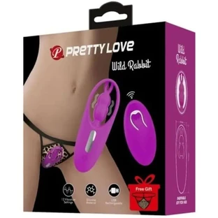 Pretty Love Wild Rabbit Panty Estimulador con mando a distancia Morado