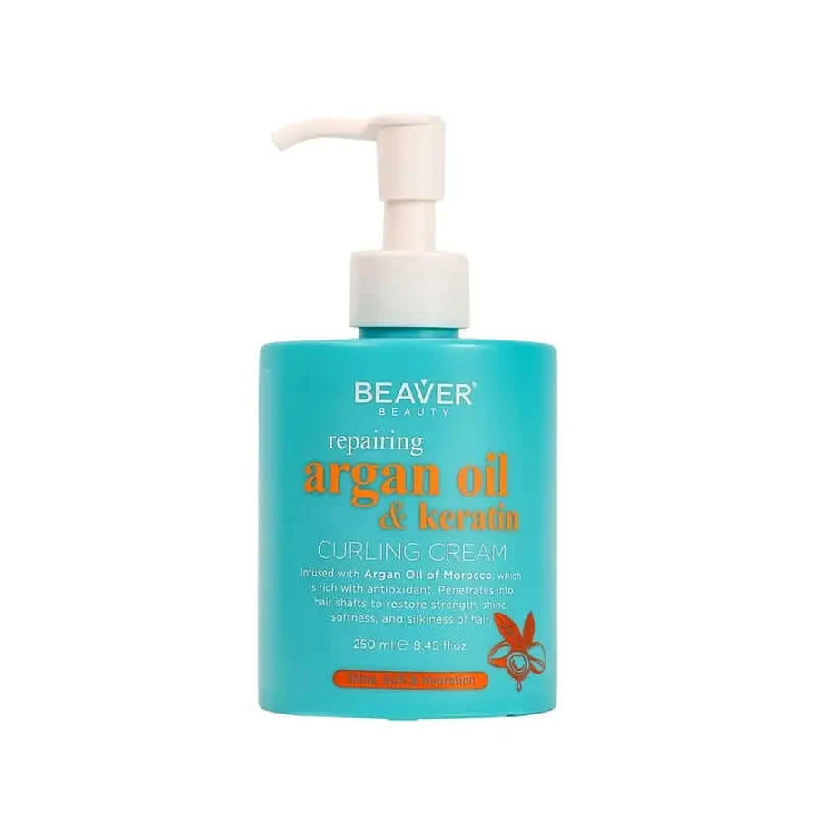 Beaver Curl Cream Argan Oil & Keratin , 250 ml