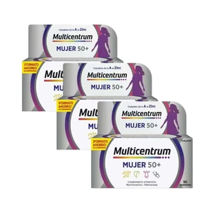 Multivitamínico Multicentrum Mujer 50+, 3X90 Comprimidos