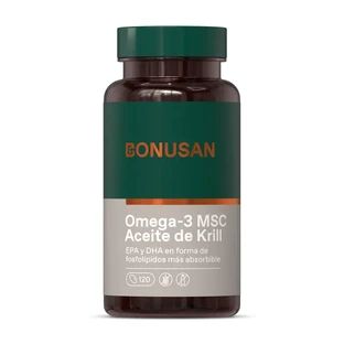 Bonusan Omega-3 Msc Aceite de Krill, 120 perlas