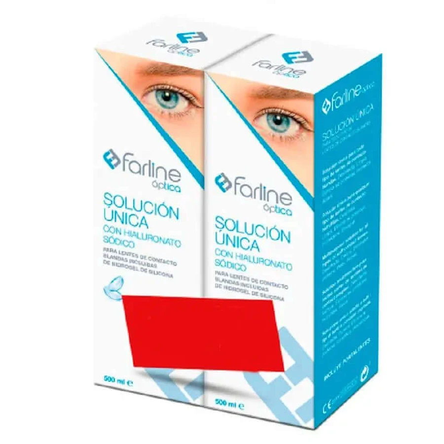 Farline Einzelne optische Lösung, Packung 2 X500 Ml