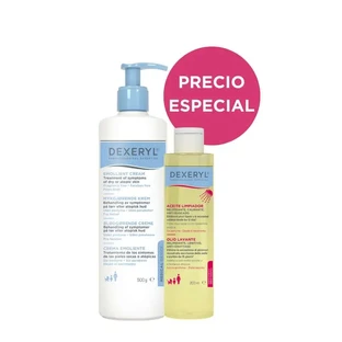 Dexeryl Kit Crème 500 Ml + Olie 200 Ml , 2 eenheden