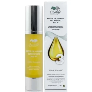 Ozolife Biocosmetics & Nutrition Geozoniseerde Zonnebloemolie 600Ip Airless 50Ml.