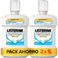Listerine Mundwasser, Advanced White mit Bleichmittel, milder Minzgeschmack, alkoholfrei, Packung mit 2 X 1000ml