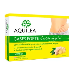 Aquilea Gase Forte Pflanzliche Kohle, 60 Kapseln