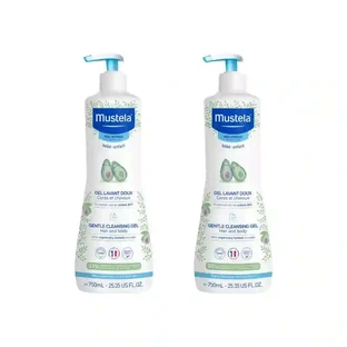 Mustela zartes Badegel mit Avocado Bio, 2X750 Ml