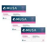 Musa Triple Iron Eisen Nahrungsergänzungsmittel, 3 x 30 Kapseln
