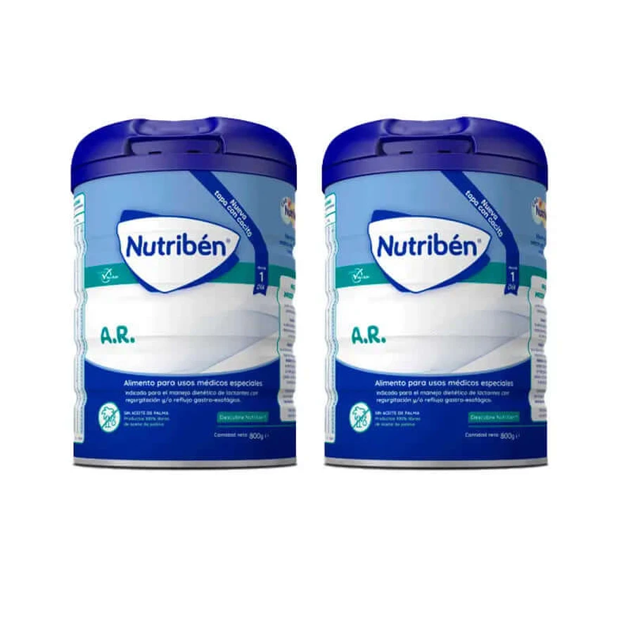 Nutribén AR Anti-Reflux and Anti-Regurgitation Milk, 2 X 800 grams