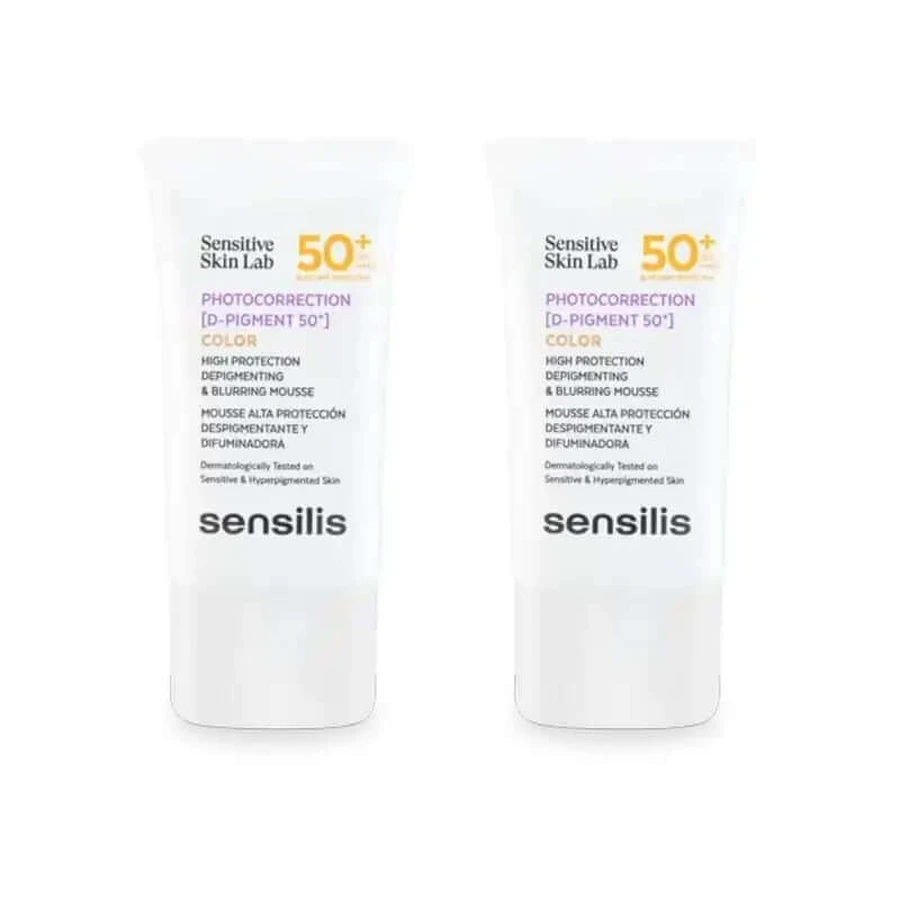 Sensilis Fotocorrectie [D-Pigment 50+] Depigmenterende Mousse, 2X40 Ml