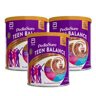 Pediasure Tiener Balance Chocolade Poeder Voedingssupplement voor tieners Pakje 3 x 400 g