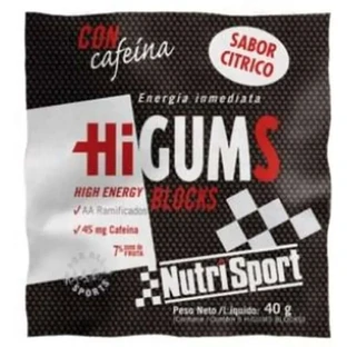 Nutrisport Higums Sabor Cítrico con Cafeína Display 20Bolsas