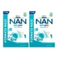 Nestlé Nan Optipro 1 Leche para principiantes, 2X1200 g