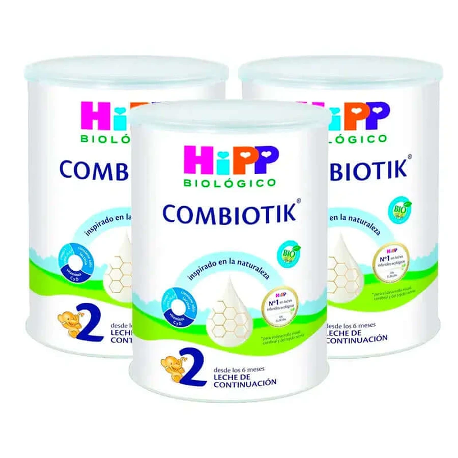 Hipp Combiotik 2, lait en poudre, paquet de 3 x 800 g