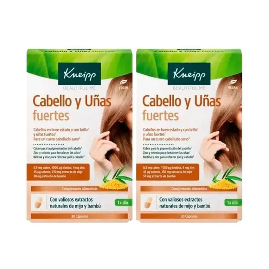 Kneipp Cabello y uñas fuertes, envase 2 x 30 cápsulas