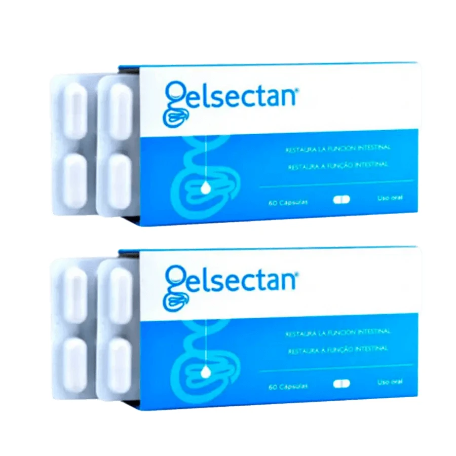 Gelsectan Pack 2 unidades Función intestinal 60 cápsulas