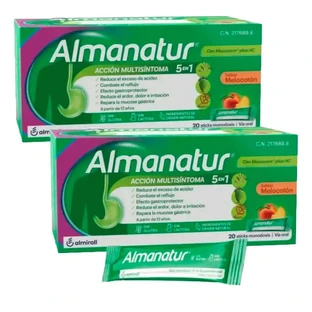 Almanatur Melocotón, envase 2 x 20 bolsitas