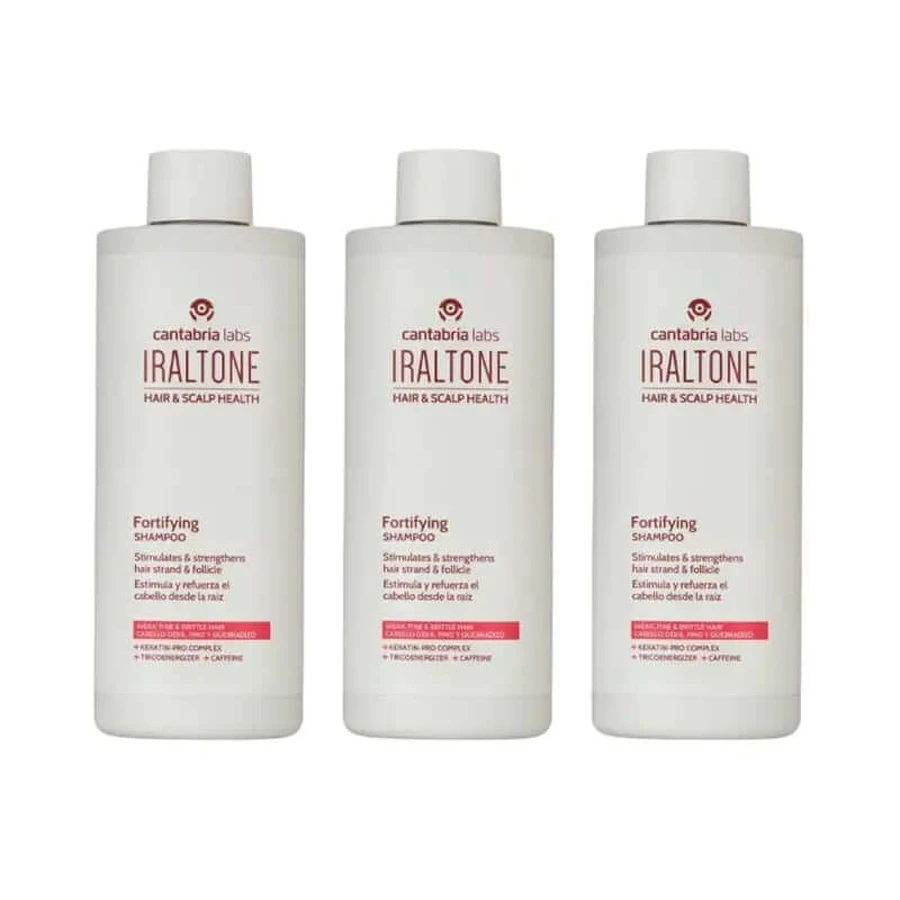 Iraltone fortifying shampoo, pack 3 X 400 Ml