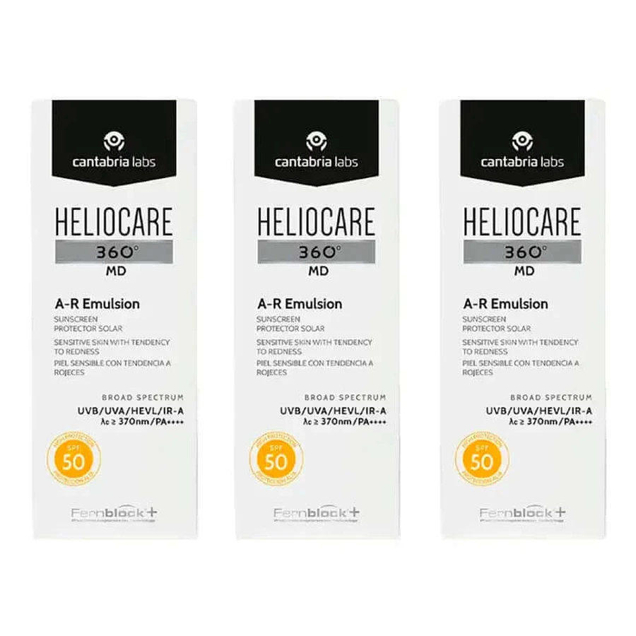 Heliocare 360º Md A-R Emulsie, 3 X 50 Ml