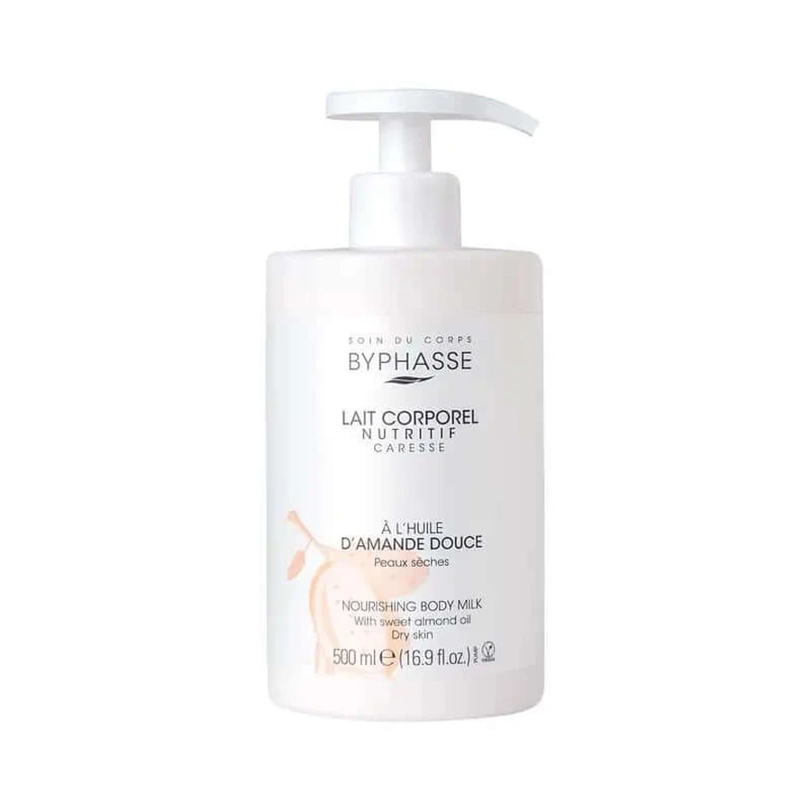 Byphasse Lapte de corp hrănitor Migdale (dispenser), 500 ml