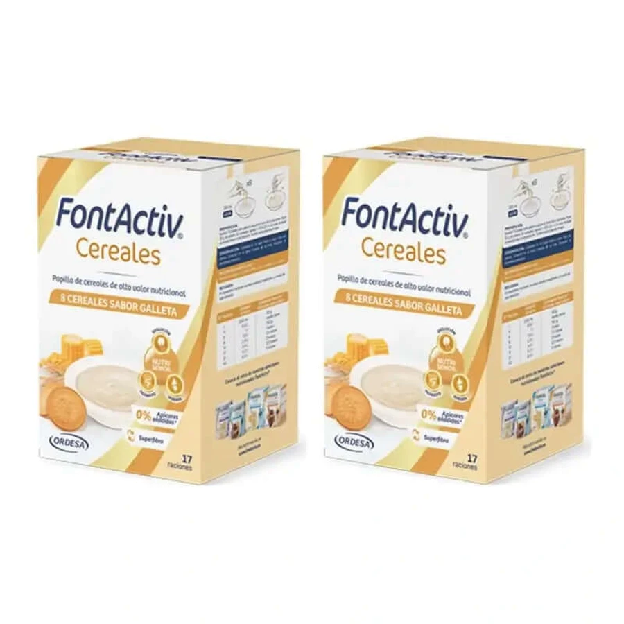 Fontactiv 8 Graanbiscuit, 2X500 Gr