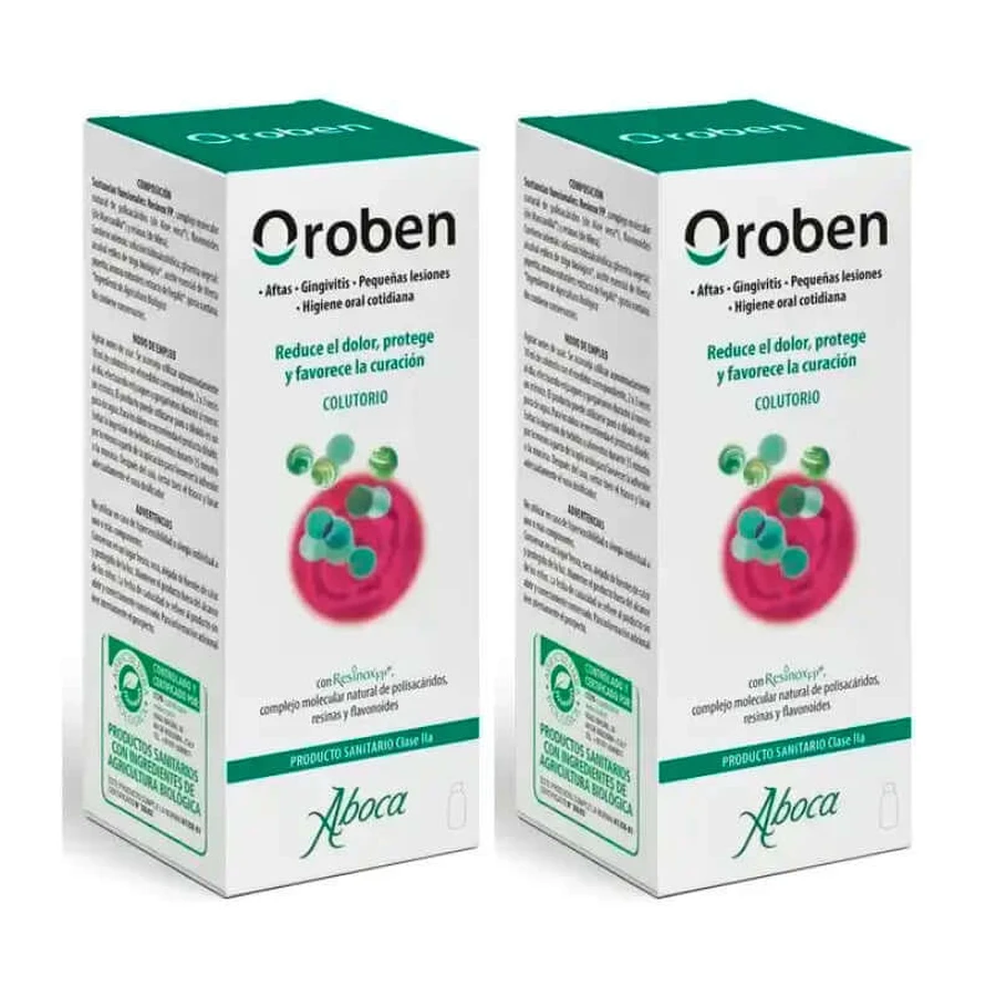 Aboca Oroben Aftagen Mundspülung 2x150 ml