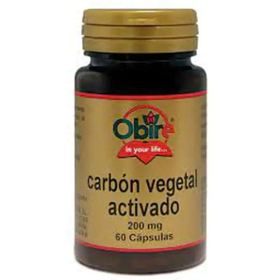 Obire Geactiveerde Plantaardige Koolstof 200 Mg , 60 capsules