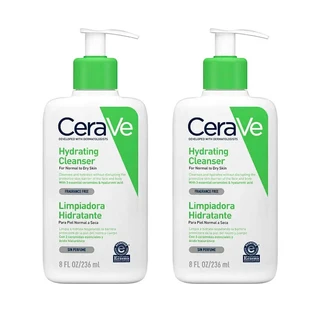 CeraVe Duplo Moisturizing cleansing gel, 2 x 236 ml