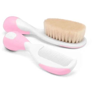 Chicco pink brush and comb set