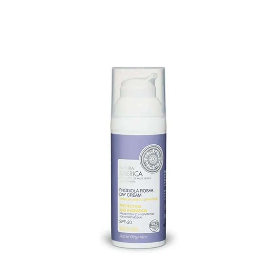 Natura Siberica day cream for sensitive skin, protection and moisturizing, 50 ml
