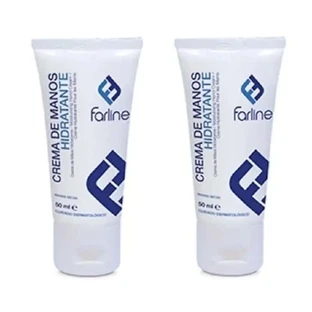 Farline vochtinbrengende handcrème, 2 stuks x 50 ml