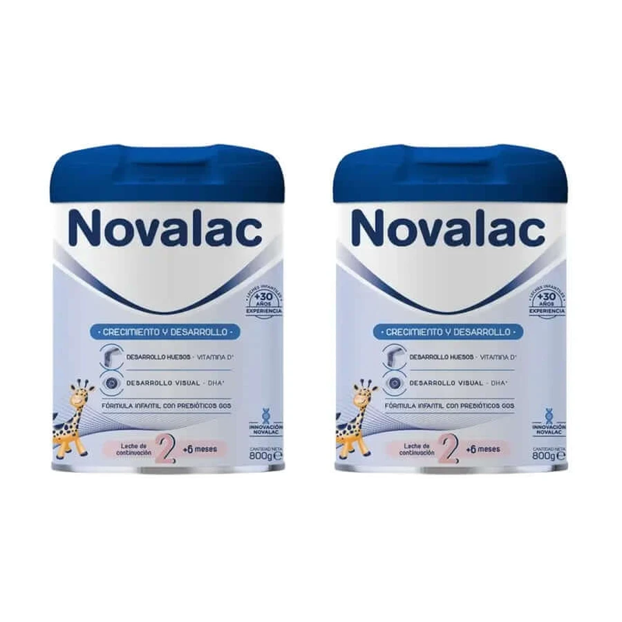 Novalac 2 leche maternizada, envase 2 X 800g