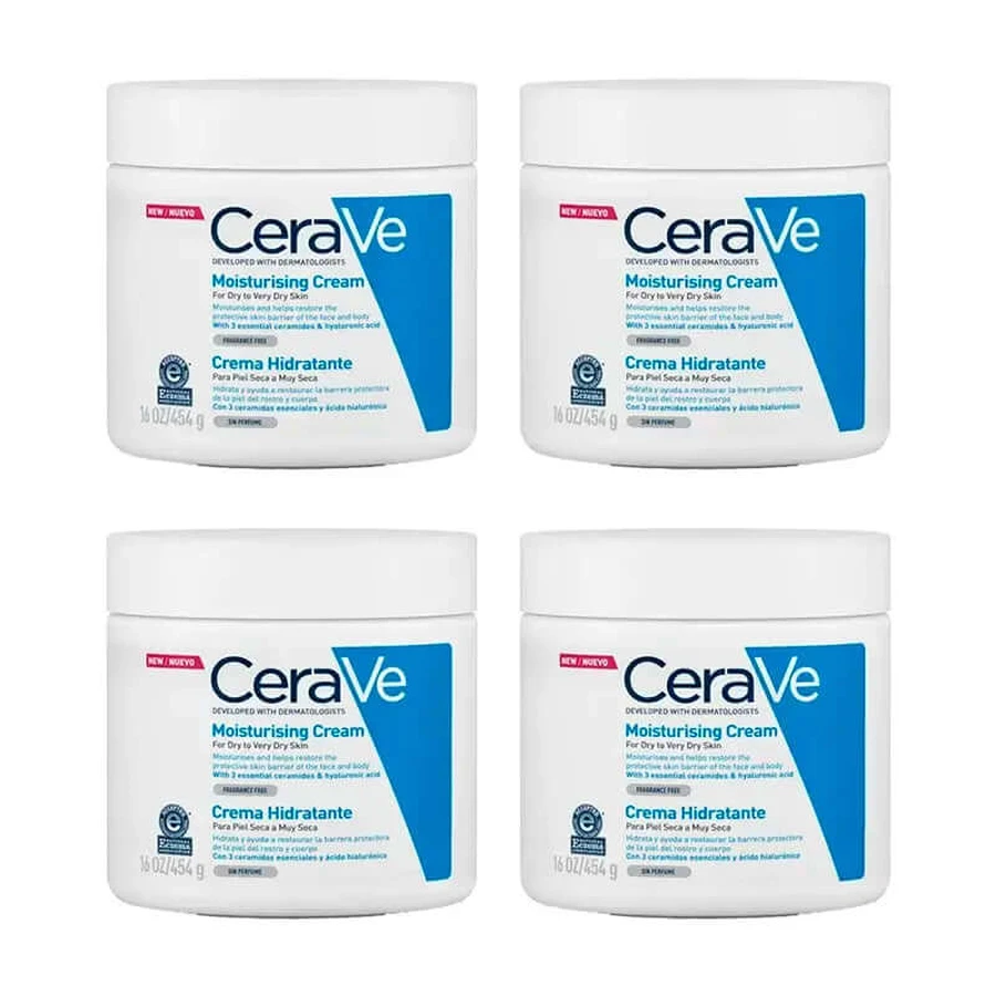 CeraVe Moisturizing cream, pack 4 x 454 g