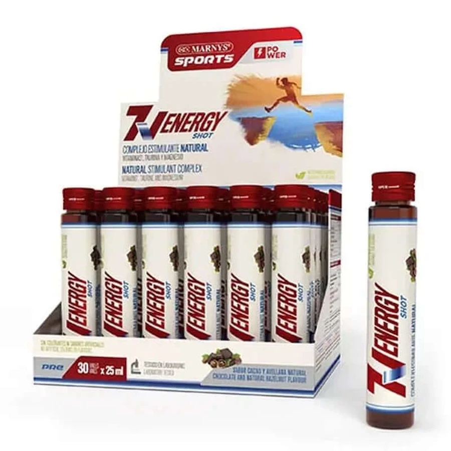 Marnys 7 V Energy Shots Sports Ampolla, 30 X 25 Ml