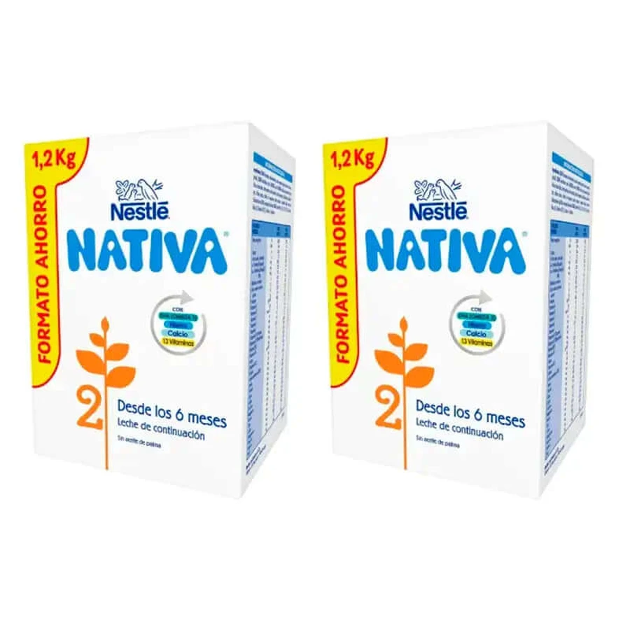 Nestlé Nativa 2, Packung 2 x 1200 Gramm