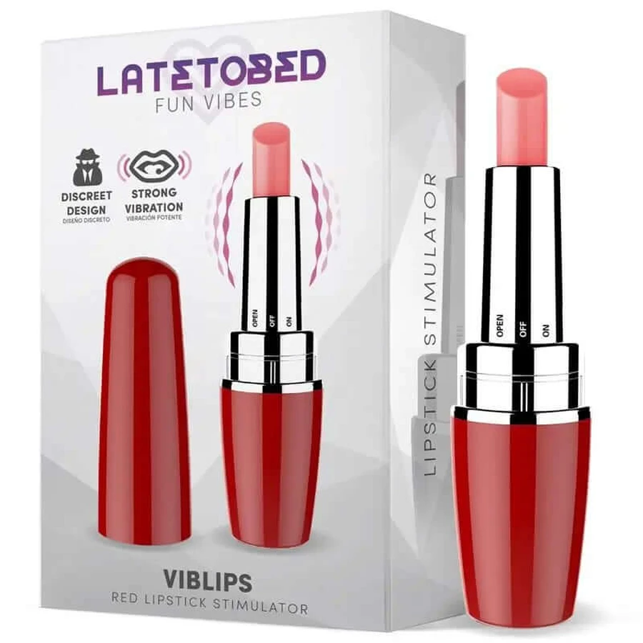 Latetobed Viblips Estimulador pintalabios rojo