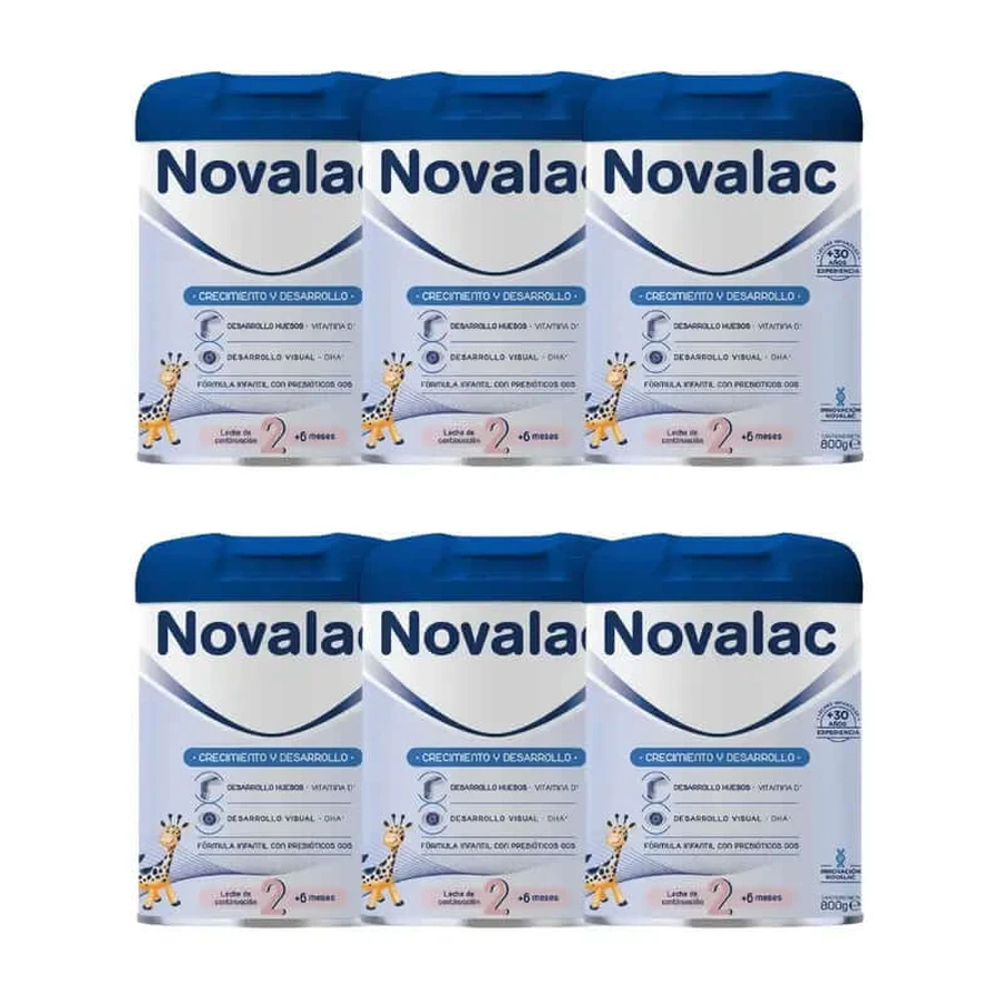 Novalac 2 Leches, 6X800 Gr. Envase