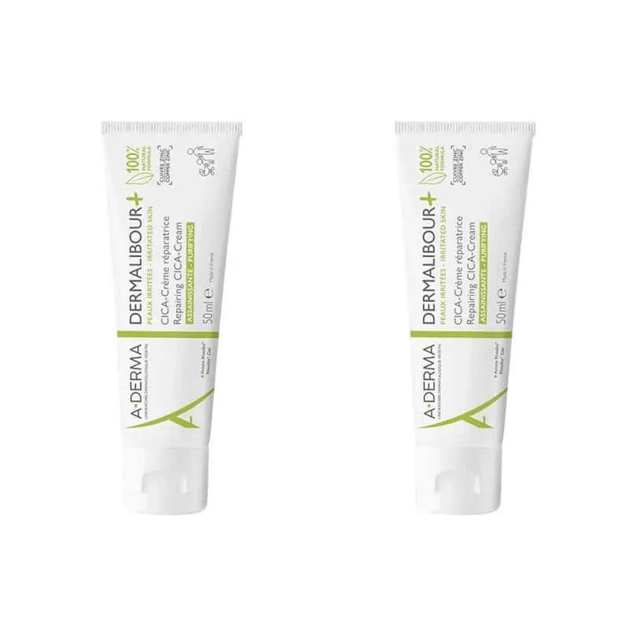 A-Derma Dermalibour+ Cica Cream, 2X50 Ml
